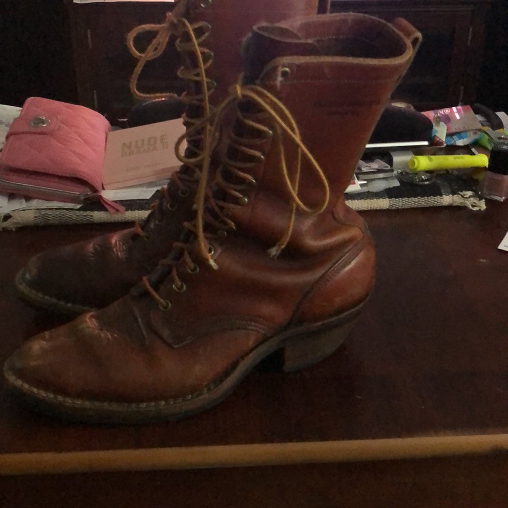 Hawthorne Boots Mfg Vintage Leather Boots Size 11